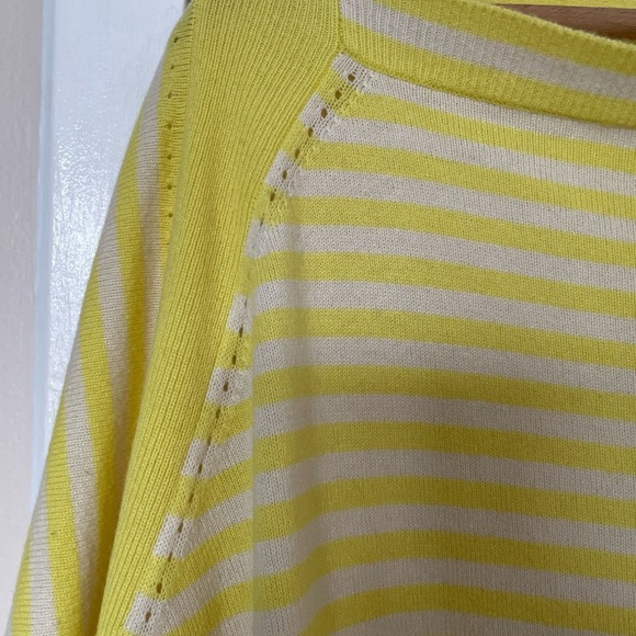 Juicy Couture Cashmere Poncho size XS/S Striped Sunlit/Powder Soft Luxurious - Picture 3 of 6